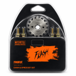 ست دنده زنجیر موتورسیکلت هوندا 125 برند فلش ( flash )