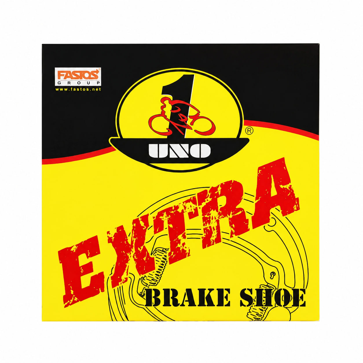 لنت_اونو1 لنت ترمز موتورسیکلت هوندا برند UNO مدل EXTRA فنر کوتاه - تصویر 1